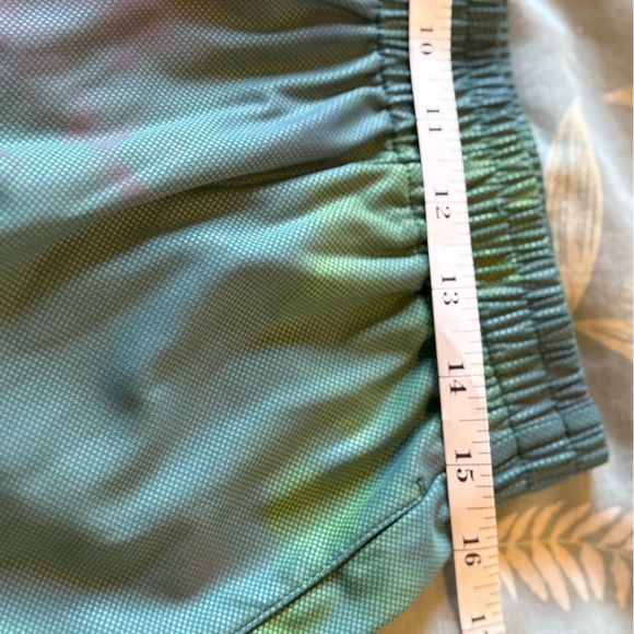 P'tula Women's Green and Purple Athletic Shorts - Picture 7 of 7